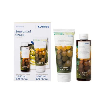 KORRES Santorini Grape Gift Set - Αφροντούς & Γαλάκτωμα Σώματος 250ml + 200ml